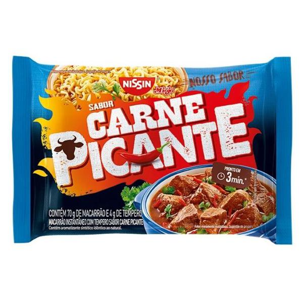 NISSIN LAMEN NOSSO SABOR 74G CARNE PICANTE