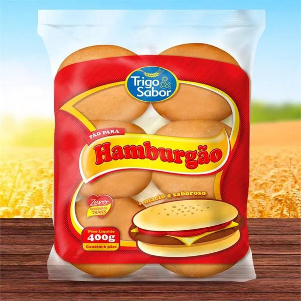 PAO HAMBURGUER 400G SHOPPING PAES