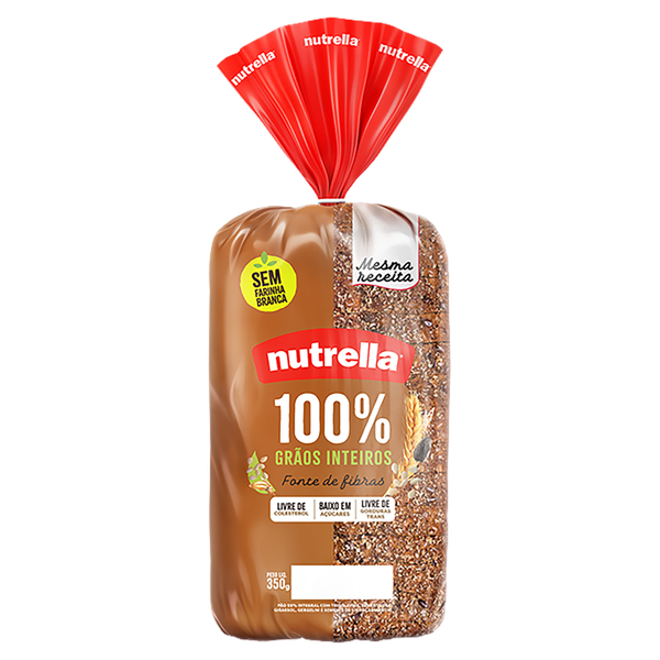 PAO NUTRELLA 100% INTEGRAL 350G