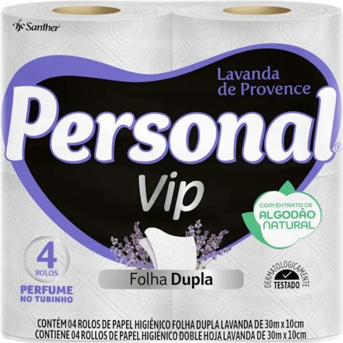 PAPEL HIG PERSONAL VIP 4X30M LAVANDA PVP44