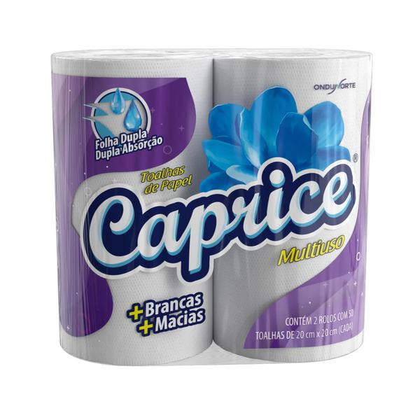 PAPEL TOALHA CAPRICE 100FLS C/2 FOLHA DUPLA