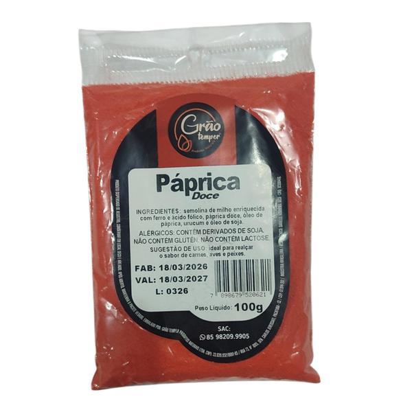 PAPRICA DOCE 100G GRAO TEMPER