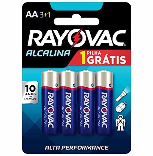 PILHA RAY. ALCAL.AA PEQ. COM 4 LV4 PG3 208013