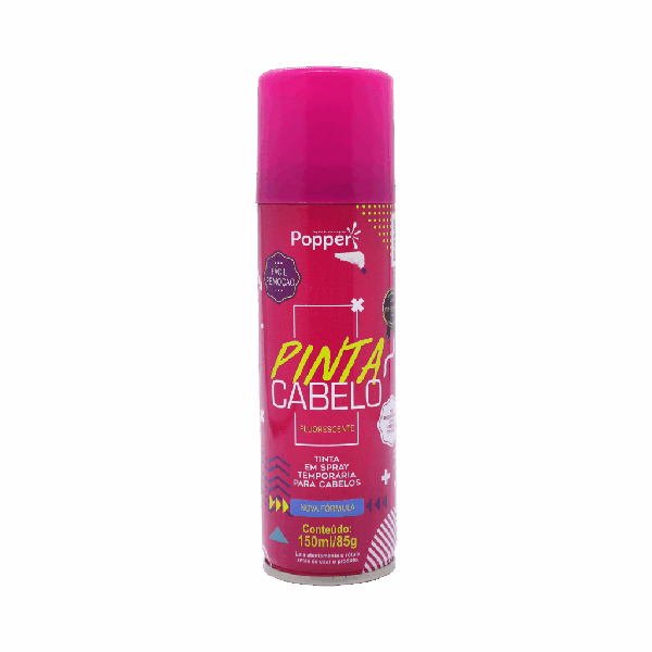 PINTA CABELO PINK FLOURESCENTE POPPER SPREY 150ML