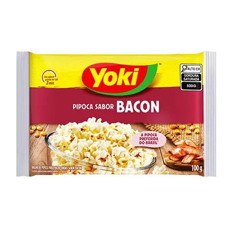 PIPOCA P/MICROONDAS YOKI 100G BACON