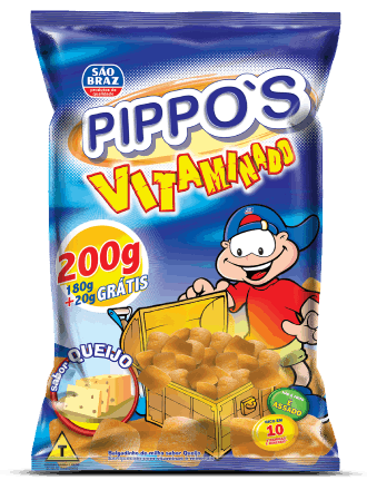 PIPPOS SAO BRAZ 200G QUEIJO