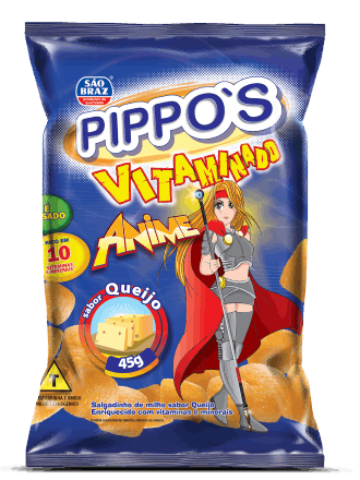 PIPPOS SAO BRAZ 45G ANIME QUEIJO