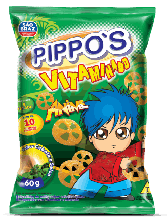 PIPPOS SAO BRAZ 60G ANIME CEBOLA E SALSA