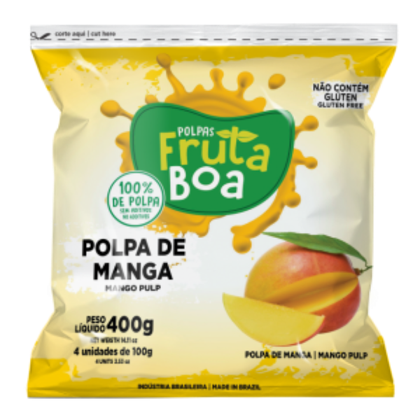 POLPA FRUTABOA MANGA 400G