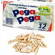 PRENDEDOR MADEIRA PEGA PEGA/CRISTAL C/12