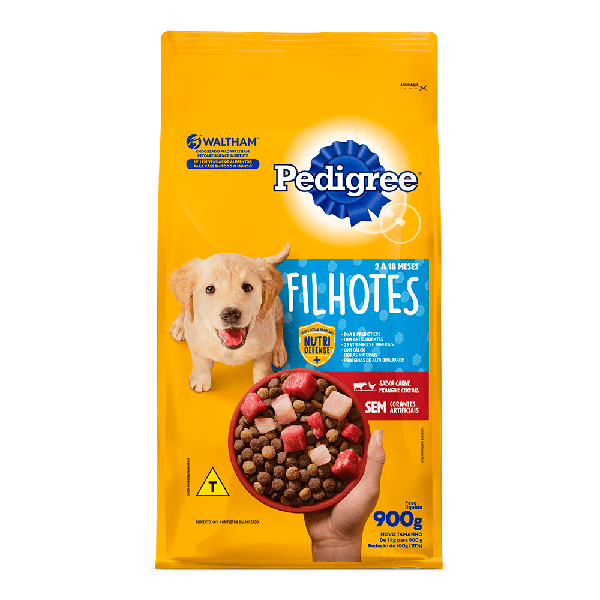 RACAO PEDIGREE 900GR FILHOTES DRY CARNE FRANGO E CEREAIS
