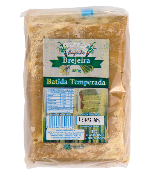 RAPADURA BATIDA 480G BREJEIRA