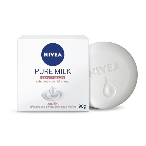 SAB NIVEA 90G PURE MILK SENSITIVE