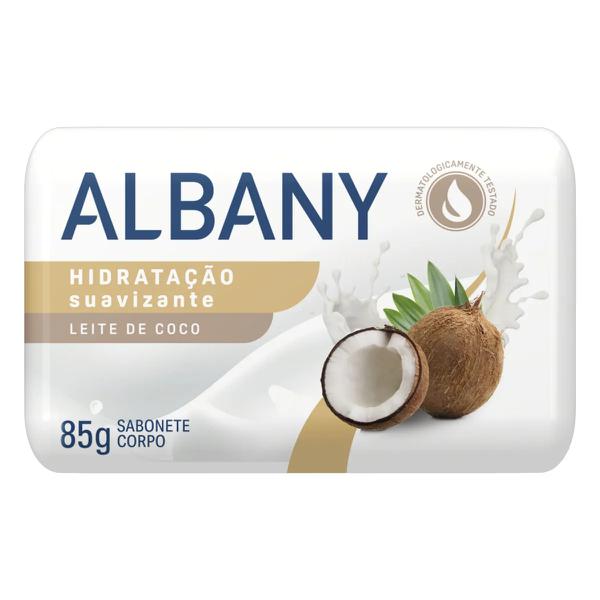 SABONETE ALBANY 85G HIDRATACAO SUAVIZANTE LEITE COCO
