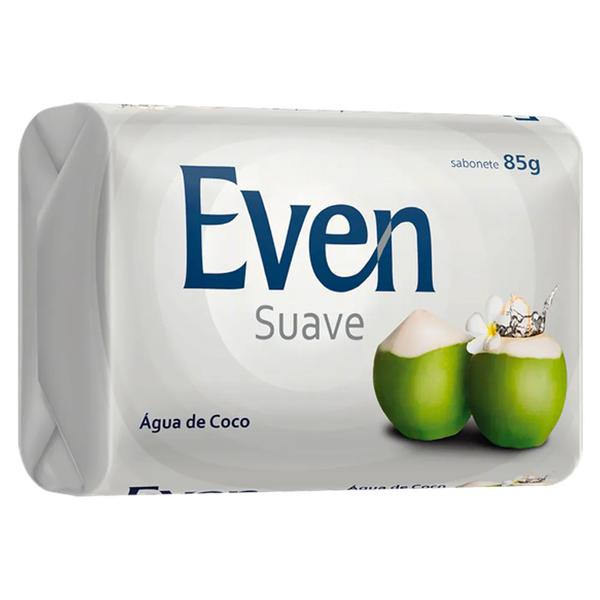SABONETE EM BARRA EVEN SUAVE 85G AGUA DE COCO