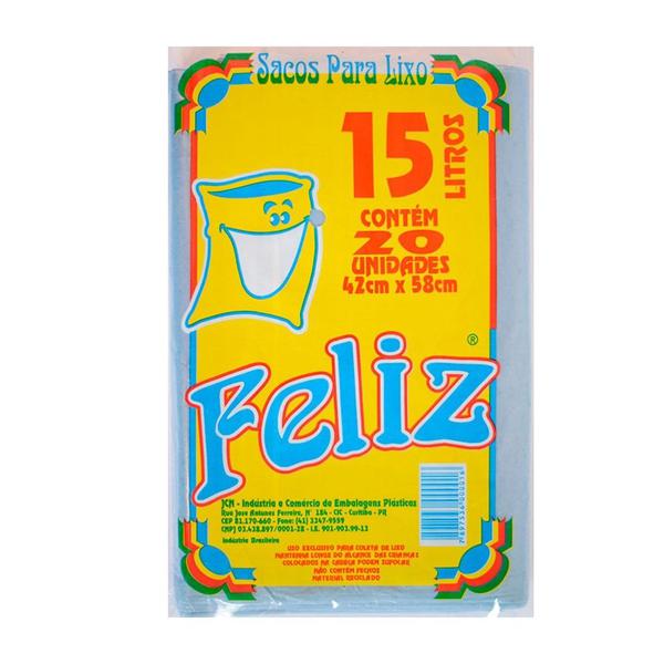 SACO LIXO FELIZ C/20 15LTS