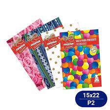 SACO PRESENTE SORT. 15X22CM