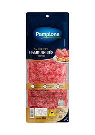 SALAME TIPO HAMBURGUES FATIADO PAMPLONA 100G