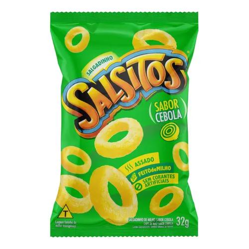 SALGADINHO DE MILHO SALSITO 32G CEBOLA