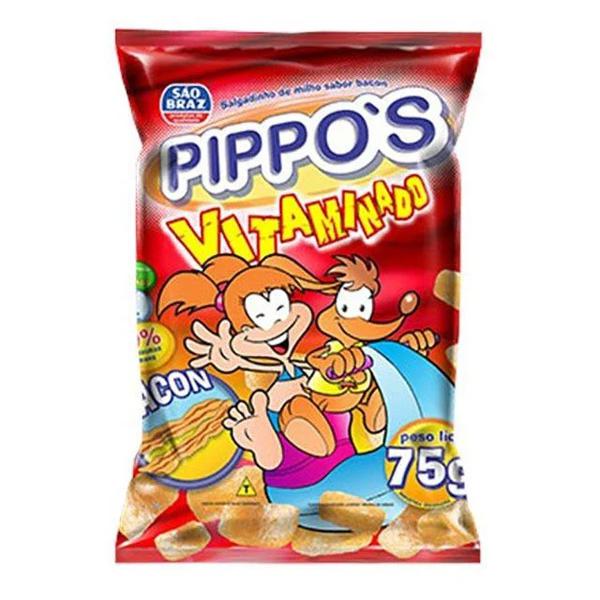 SALGADINHO SAO BRAZ PIPPOS 75G BACON