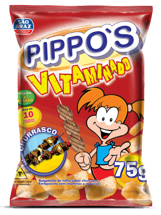 SALGADINHO SAO BRAZ PIPPOS 75G CHURRASCO