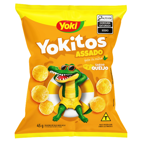 SALGADINHOS YOKITOS 45GR QUEIJO BOLINHA
