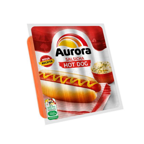 SALSICHA SUINA HOT DOG AURORA 500G
