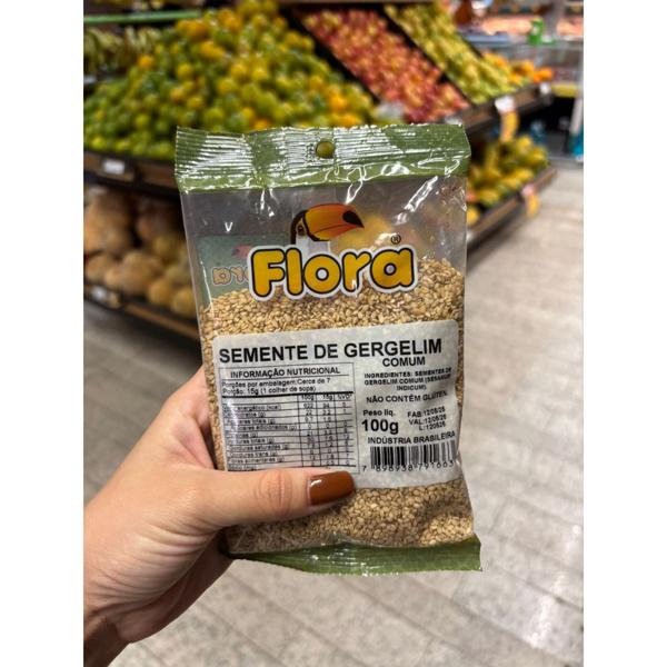 SEMENTE DE GERGELIM COMUM 100 GR FLORA