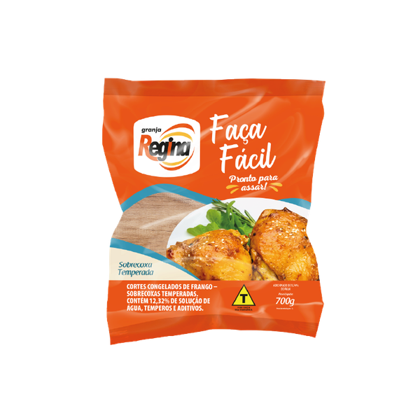 SOBRECOXA DE FRANGO REGINA FACA FACIL CONGELADO 700G PACOTE