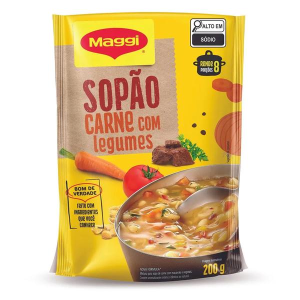 SOPAO MAGGI CARNE COM LEGUMES 200G
