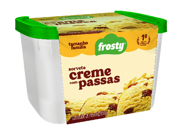 SORVETE FROSTY CREME C/PASSAS 2L