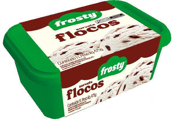 SORVETE FROSTY FLOCOS 1L