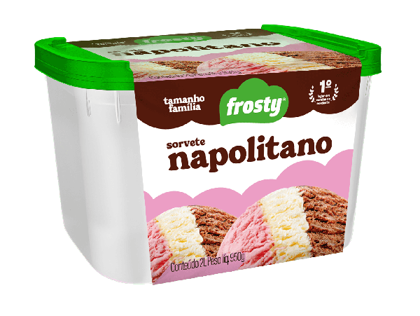 SORVETE FROSTY NAPOLITANO 2L