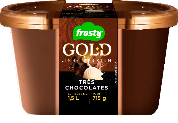 SORVETE FROSTY TRES CHOCOLATES 1,5L