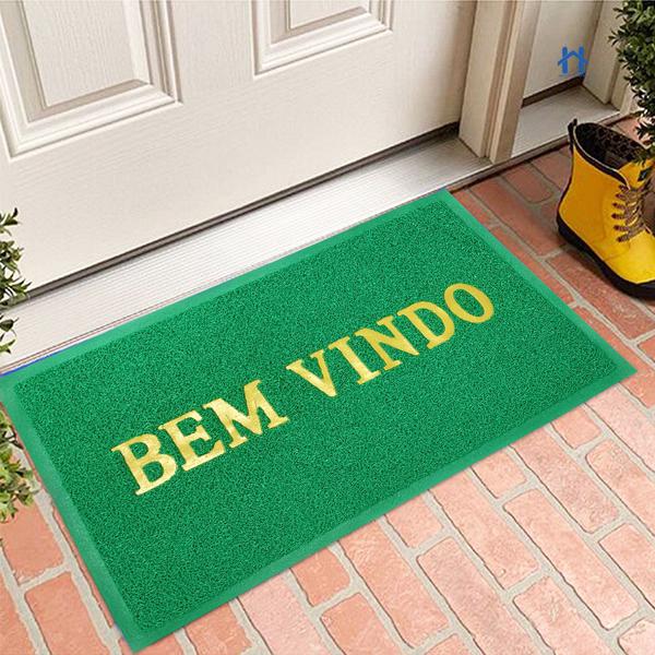 TAPETE PVC BEM VINDO  TAM 57 X 38  CORES