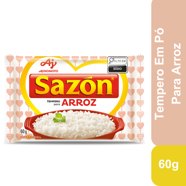 TEMPERO EM PO SAZON SACHE 60G ARROZ BRANCO