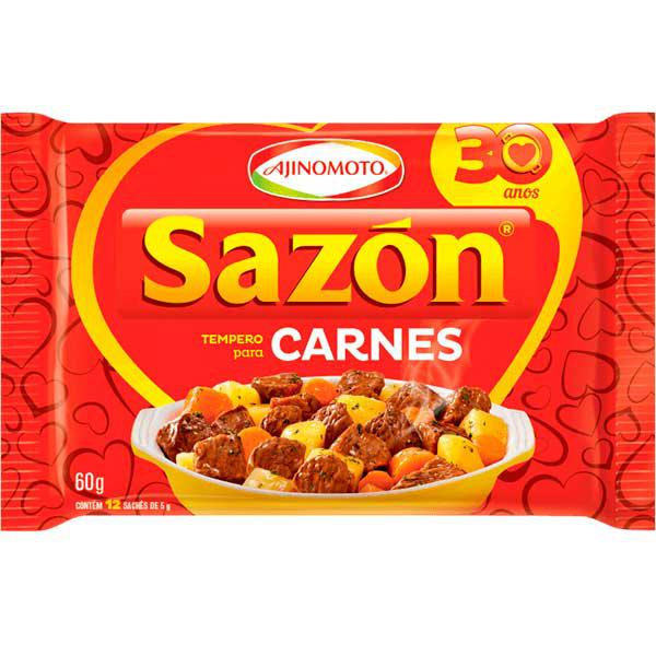 TEMPERO EM PO SAZON SACHE 60G CARNES VERMELHAS