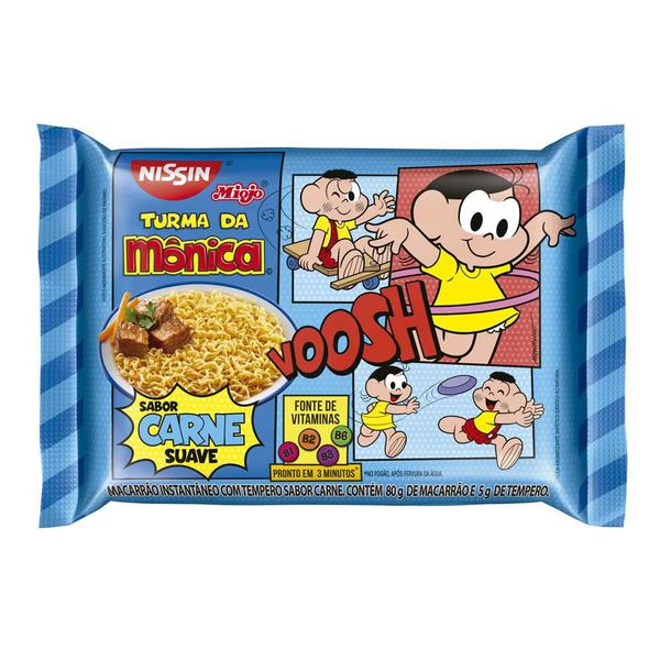 MASSA NISSIN T MONICA CARNE 85G