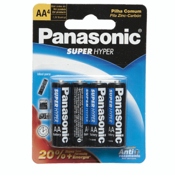 PILHA PANASONIC ALKALINE AA