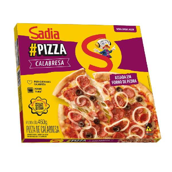 PIZZA SADIA CALABRESA 460G