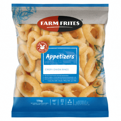 ANEIS DE CEBOLA FARM FRITES APPETIZERS PCT 1,1KG