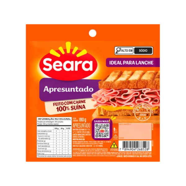 APRESUNTADO SEARA FATIADO PCT 180GR
