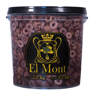 AZEITONA EL MONT NEGRA FATIADA BD 2KG