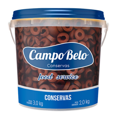 AZEITONA PRETA CAMPO BELO FATIADA BD 2KG