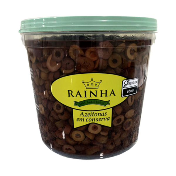 AZEITONA RAINHA PRETA FATIADA 1,8KG