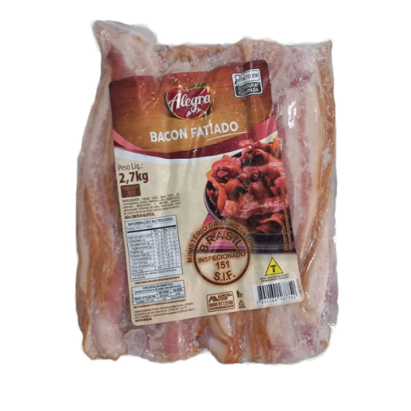 BACON ALEGRA FATIADO 2,7 KG
