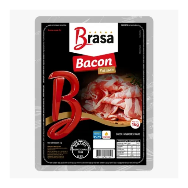 BACON BRASA PALETA FATIADO 1KG