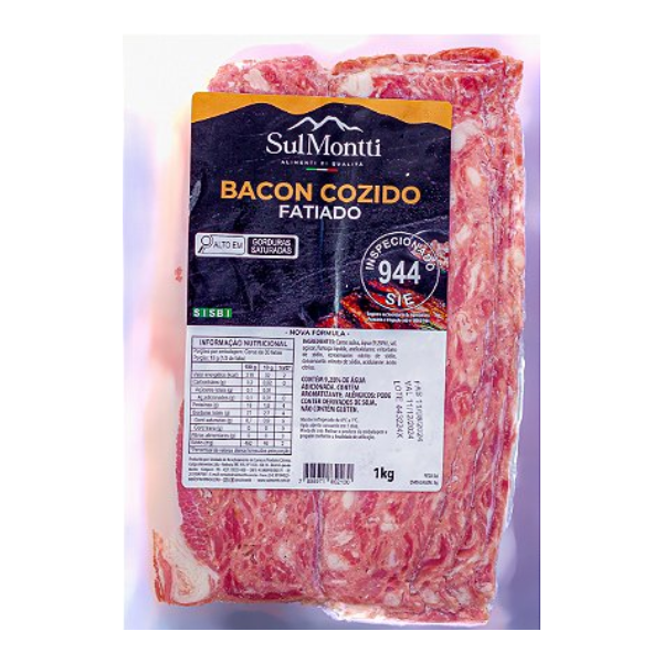 BACON COZIDO SULMONTTI FATIADO CG PCT 1KG