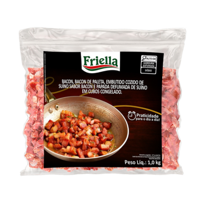 BACON EM CUBOS FRIELLA CG PCT 1KG