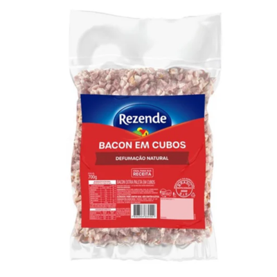 BACON EXTRA CUBOS REZENDE CG PCT 700GR